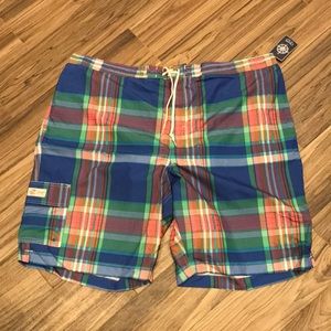 Plaid Swim Trunks by Chaps